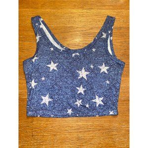 Romwe Stars Crop Tank Top-S